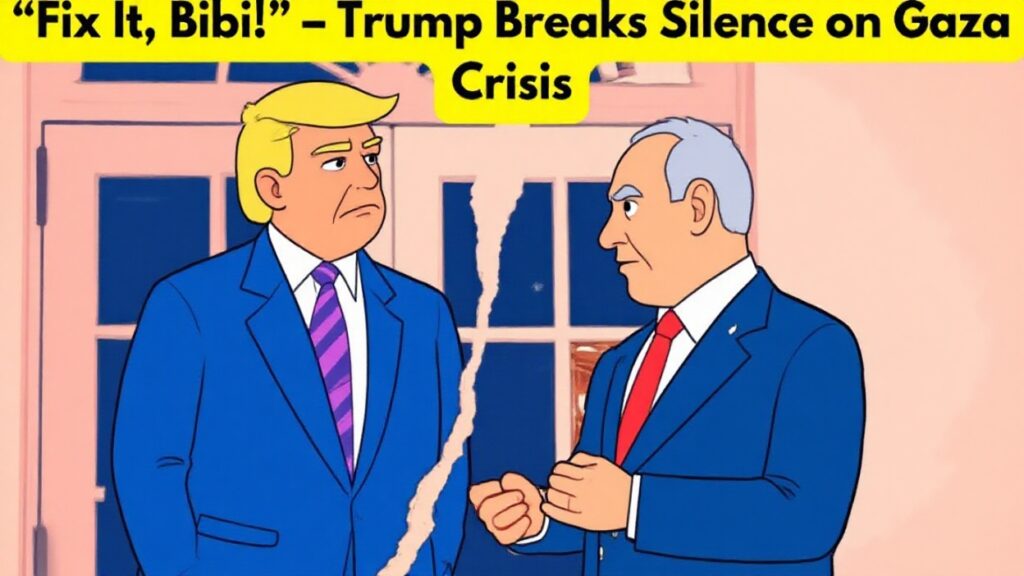 Trump Netanyahu Gaza confrontation