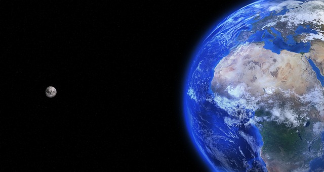 Moon Leaving Earth